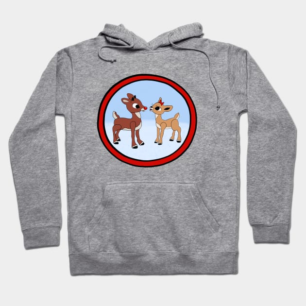Rudolph the red nosed reindeer hoodie deals